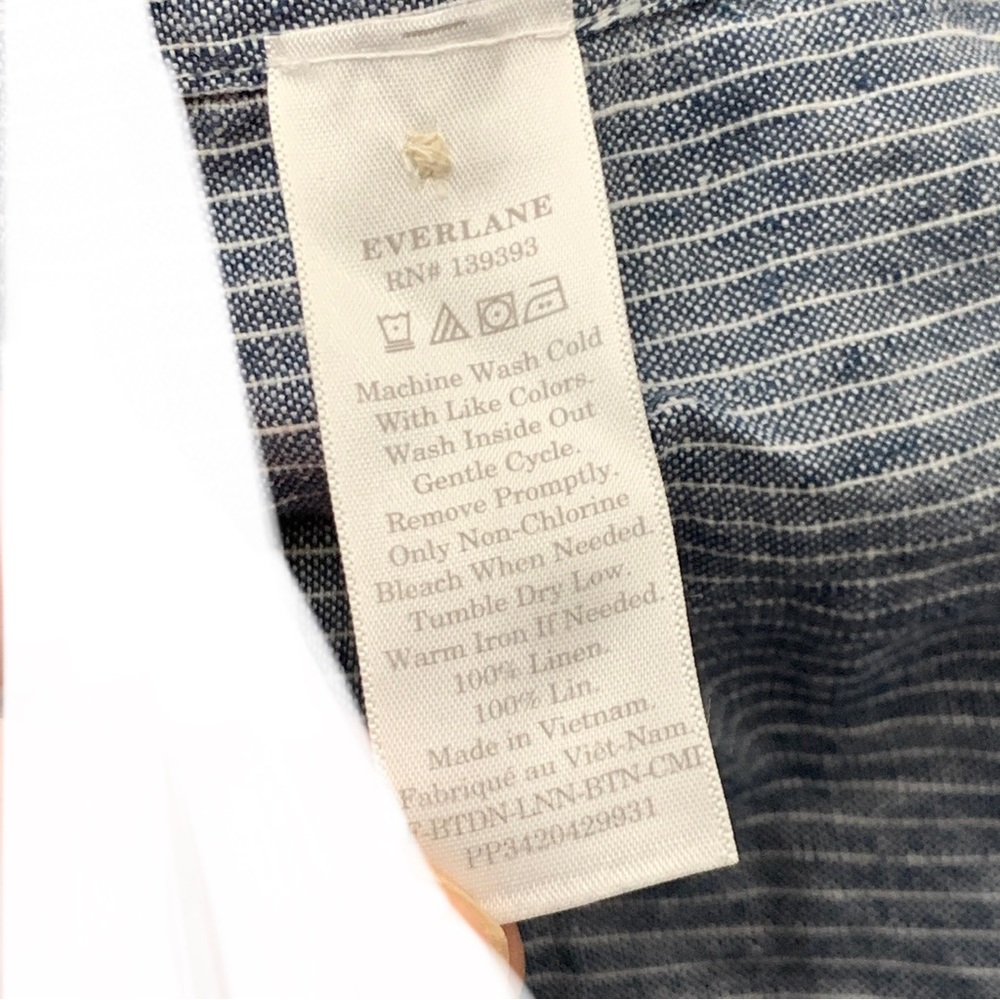 Everlane Blue Striped Tank Top - Picture 9 of 9